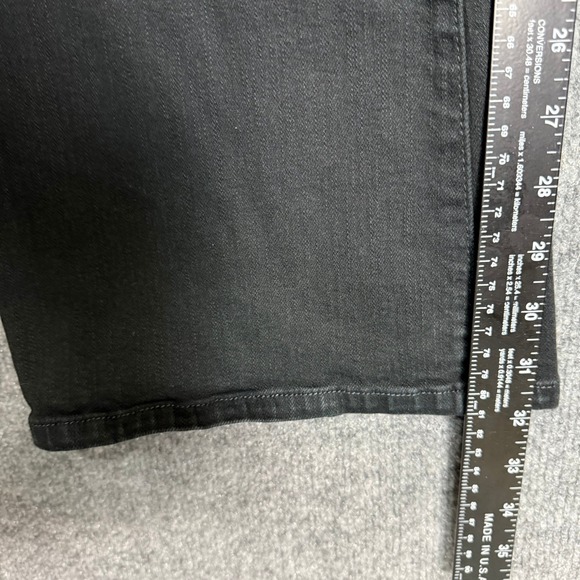 NYDJ Jeans Womens 12 Black Denim Bootcut Lift Tuck Tech High Rise Slimming Panel - Picture 3 of 16